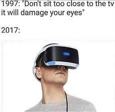VR Close to TV meme