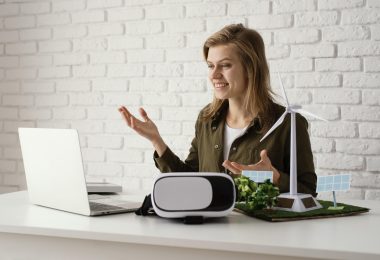 Woman working on Tech for Good environmental projects